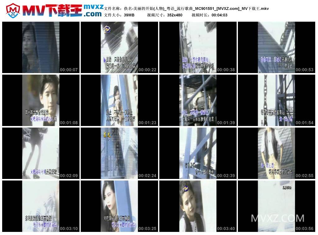 佚名-美丽的开始(人物)_粤语_流行歌曲_MC901551